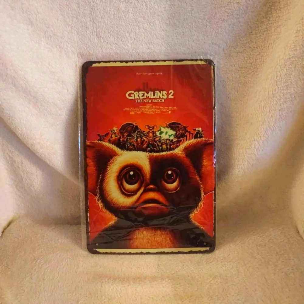 Gremlins tin sign